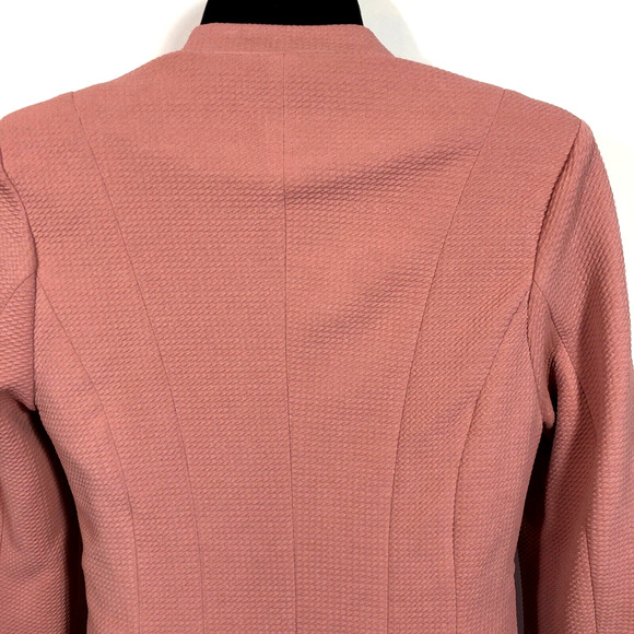 Powder Pink Blazer Iris Los Angeles Women's Small Stretch Hook Eye Pockets - Picture 5 of 7